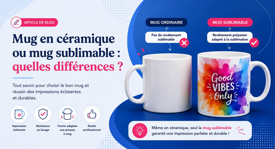 Taza sublimable o taza clásica: ¿cuáles son las diferencias?