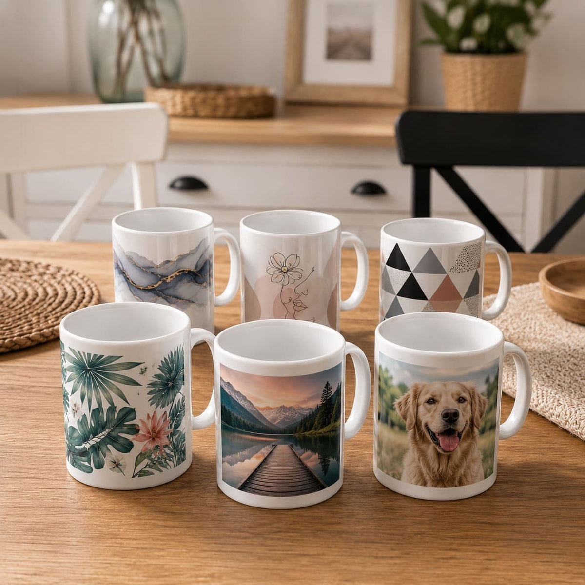 Coque-sublimation.fr Mug Lot de 6 mugs blancs à sublimation – Mugs céramique 330 ml Lot de 6 mugs blancs à sublimation – Mugs céramique 330 ml