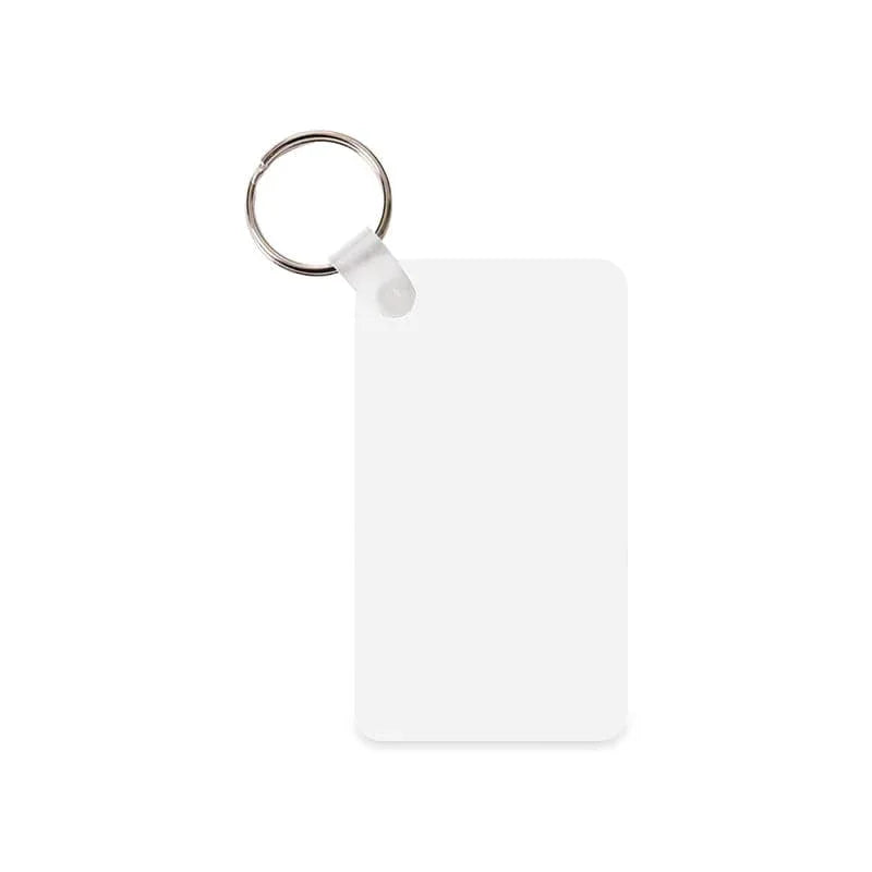 Coque sublimation Porte-Clé Rectangle (1mm d'épaisseur) / Recto/Verso Porte-clés en plastique vierge à sublimation Porte-clés en plastique vierge à sublimation